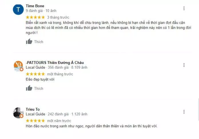 Đánh giá của du khách khi ghé thăm Côn Đảo (Nguồn: Internet)