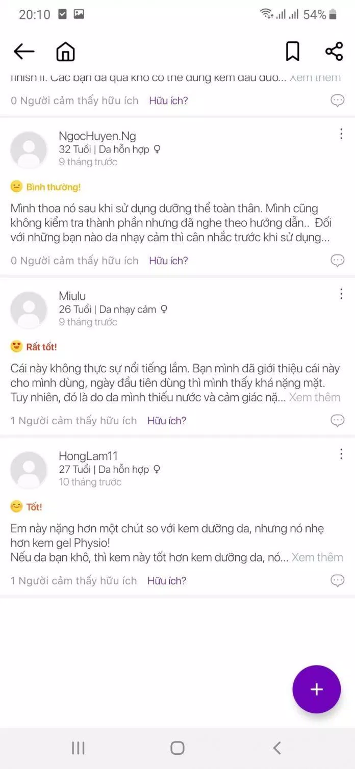 Đánh giá trên app Reviewty về sản phẩm (Ảnh: BlogAnChoi).