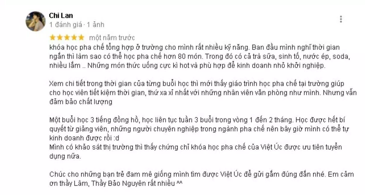 Top 5 trường học pha chế tốt và uy tín nhất Thành phố Hồ Chí Minh dạy pha chế Đào tạo pha chế Địa chỉ học pha chế địa điểm Địa điểm học pha chế Địa điểm học pha chế tốt Địa điểm học pha chế TP HCM Học pha chế Học viện đào tạo pha chế NAMAS list List 5 list shop NAMAS nghề pha chế Passion Link pha chế Saigontourist top 5 Trường dạy nghề Việt Úc Trường hướng nghiệp Á Âu uy tín