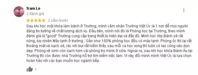 Đánh giá của khách hàng về Trường dạy nghề Việt - Úc. (Nguồn: BlogAnChoi)