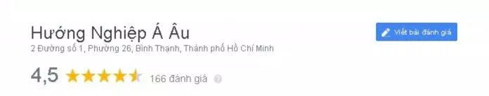Đánh giá của học viên về Trường hướng nghiệp Á - Âu. (nguồn: BlogAnChoi)