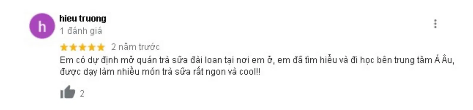 Đánh giá của khách hàng về Trường hướng nghiệp Á - Âu. (nguồn: BlogAnChoi)
