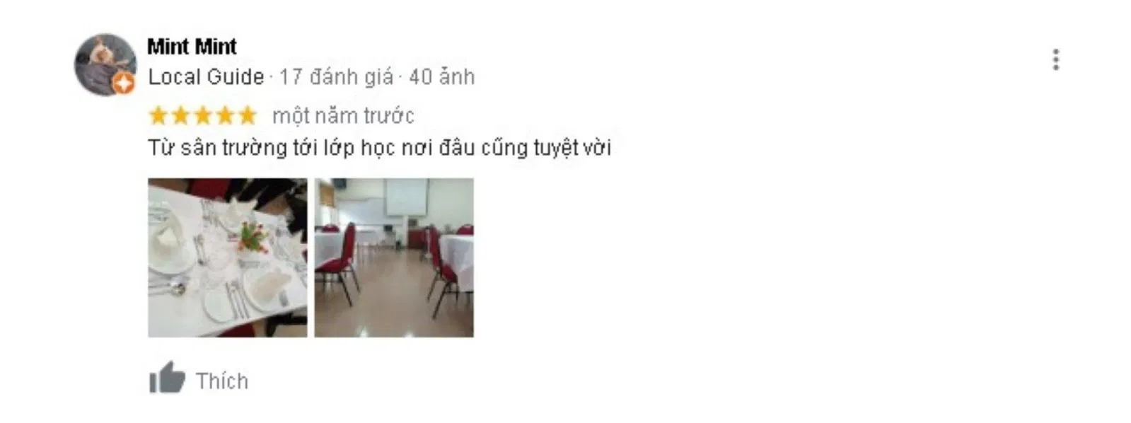 Đánh giá của khách hàng về Trường trung cấp Du lịch và Khách sạn Saigontourist. (Nguồn: BlogAnChoi)