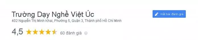 Đánh giá của học viên về Trường dạy nghề Việt - Úc. (Nguồn: BlogAnChoi)