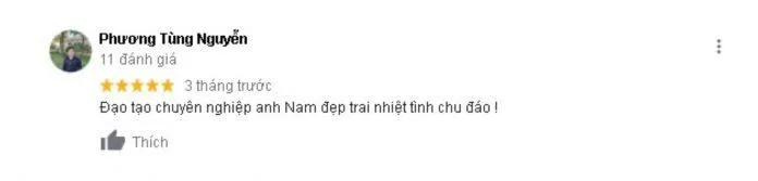 Đánh giá của khách hàng về Học viện đào tạo pha chế Namas. (Nguồn: BlogAnChoi)