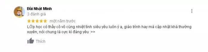 Đánh giá của khách hàng về Học viện đào tạo pha chế Namas. (Nguồn: BlogAnChoi)