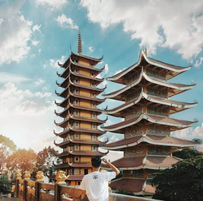 Bảo tháp ấn tượng tại Việt Nam Quốc Tự. (Ảnh: internet)