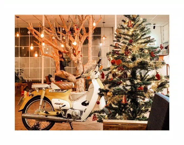 Không khí Noel ấm áp tại Dream House Coffee. (Ảnh: Fanpage Facebook Dream House Coffee)