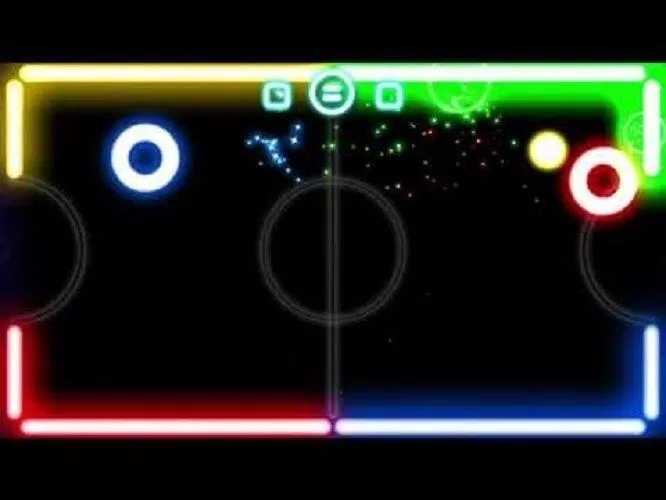 Tựa game 2 người Glow Hockey dành cho điện thoại iOS và Android. Nguồn: Interent