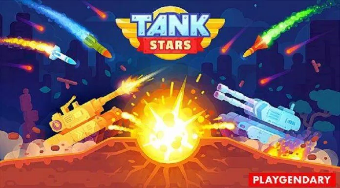 Game 2 người Tank Stars. Nguồn: Internet