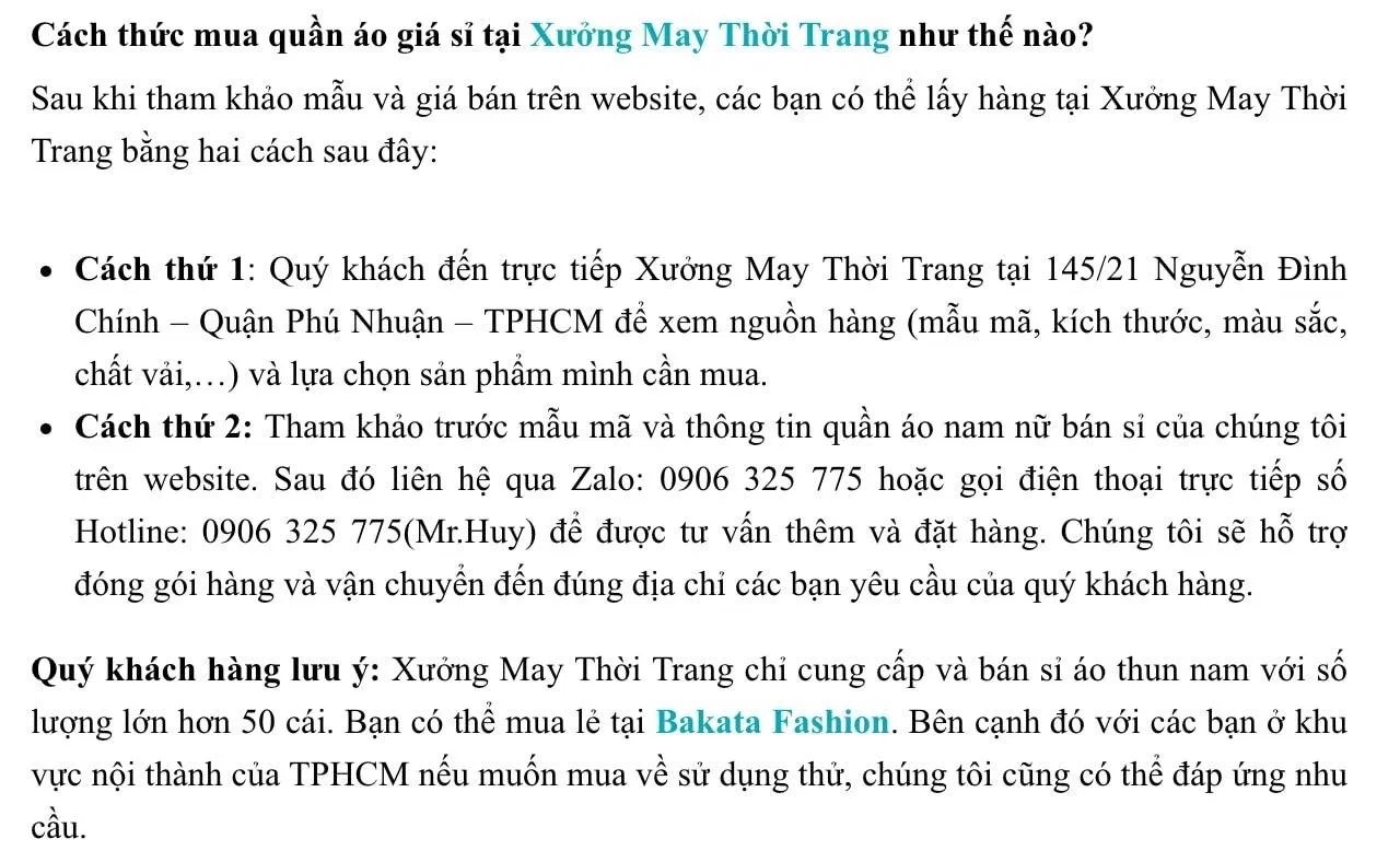 Cách mua hàng giá sỉ trên Xưởng may thời trang Hồ Chí Minh (Ảnh BlogAnChoi)