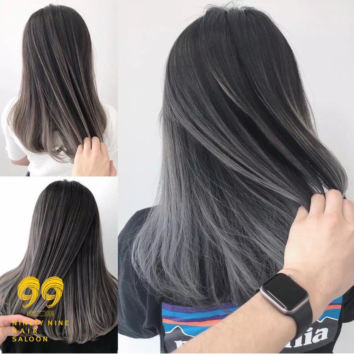 Kiểu nhuộm Balayage màu khói siêu trendy. (Nguồn: 99 Hair Salon)