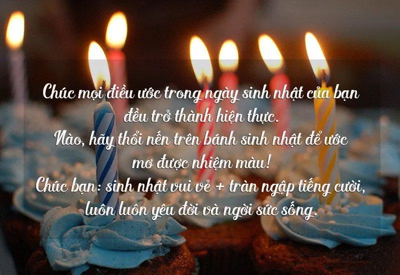 Lời chúc sinh nhật hay dành tặng bạn bè (Nguồn: internet) Lời chúc sinh nhật hay dành tặng bạn bè (Nguồn: internet)