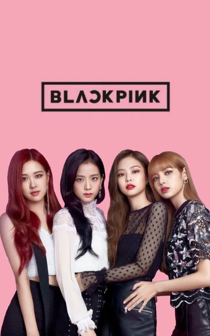 Hình nền BLACKPINK quảng cáo cho Olens (Ảnh: Internet)