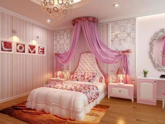 Mẫu giường ngủ công chúa siêu đáng yêu và thơ mộng cho bé yêu (Nguồn: Internet)