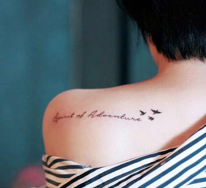 Hình xăm đẹp trên vai. (Ảnh: Nguyễn Thị Hải Hà) Hình xăm đẹp trên vai. (Ảnh: Nguyễn Thị Hải Hà)