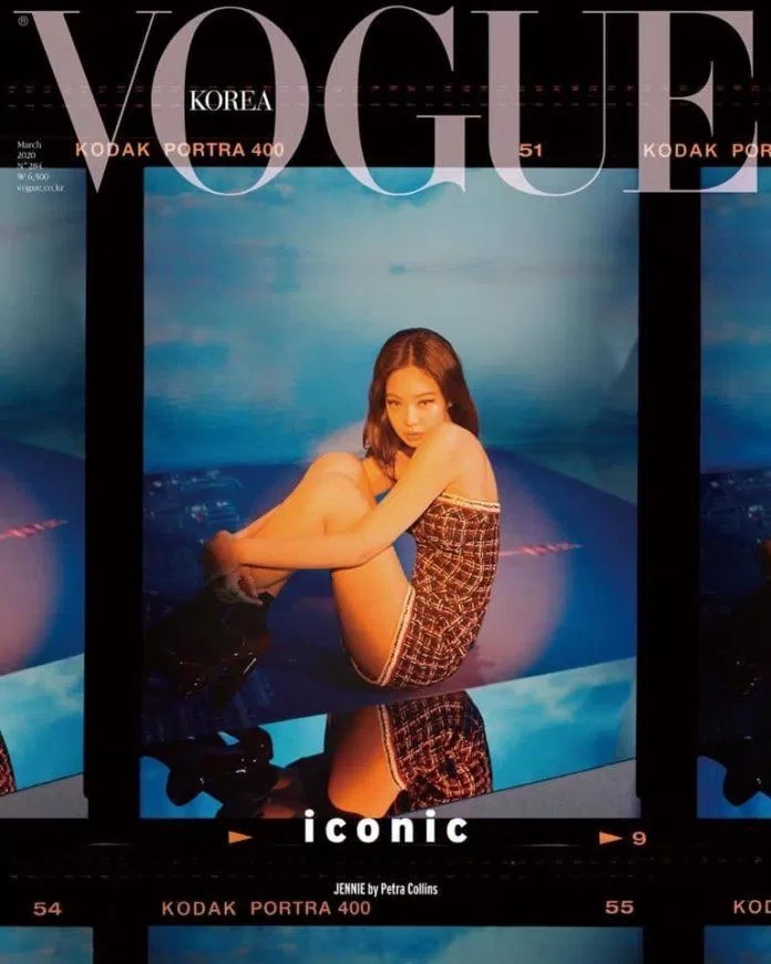 Jennie mở khoá Vogue Korea cùng BLACKPINK số tháng 3 (Nguồn: Internet)