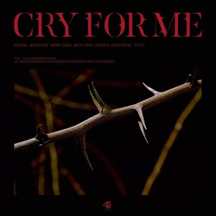 JYP nhá hàng concept photo cho "Cry for Me" của TWICE (Nguồn: Twitter TWICE)