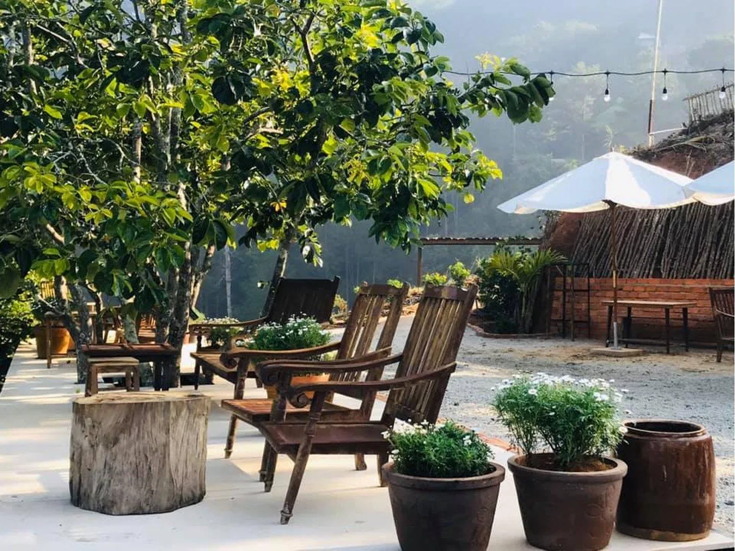 Pura Vida có không gian ngoài trời thoáng mát (Nguồn: Internet)