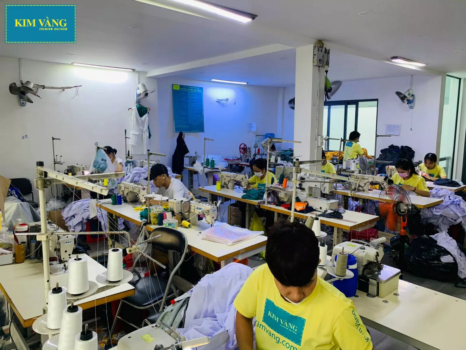 Phân xưởng của Đồng phục Kim Vàng Hồ Chí Minh (Ảnh Kim Vàng) Phân xưởng của Đồng phục Kim Vàng Hồ Chí Minh (Ảnh Kim Vàng)
