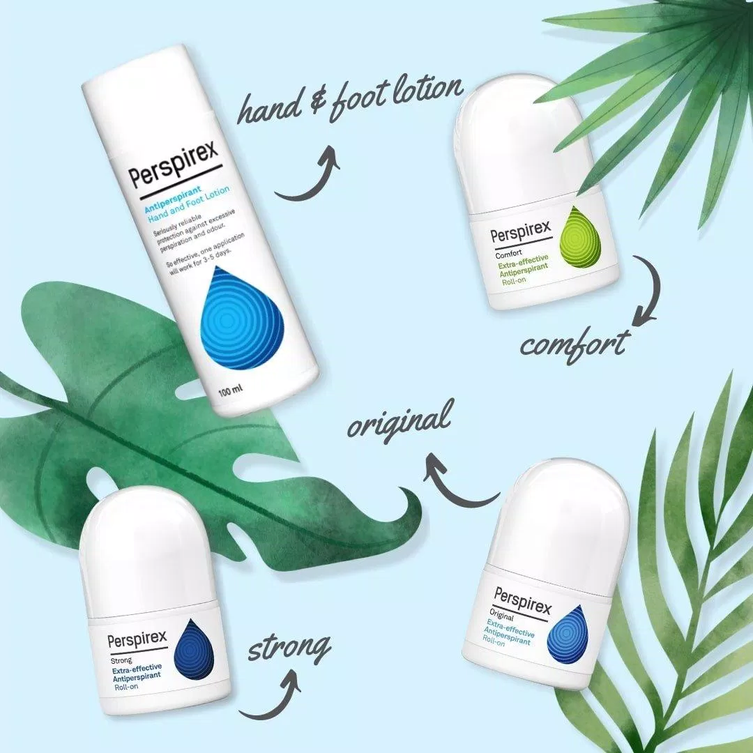 Trọn bộ các sản phẩm khử mùi Perspirex. (nguồn ảnh: Internet)