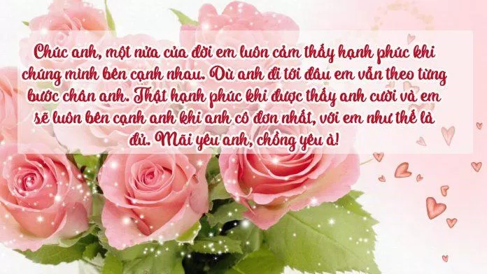 Chúc mừng sinh nhật chồng yêu