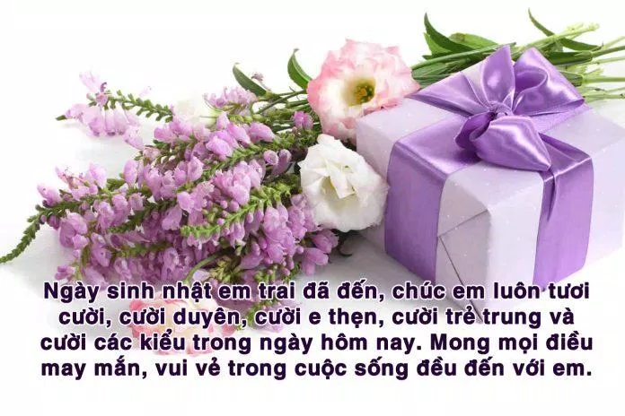 Lời chúc mừng sinh nhật em trai