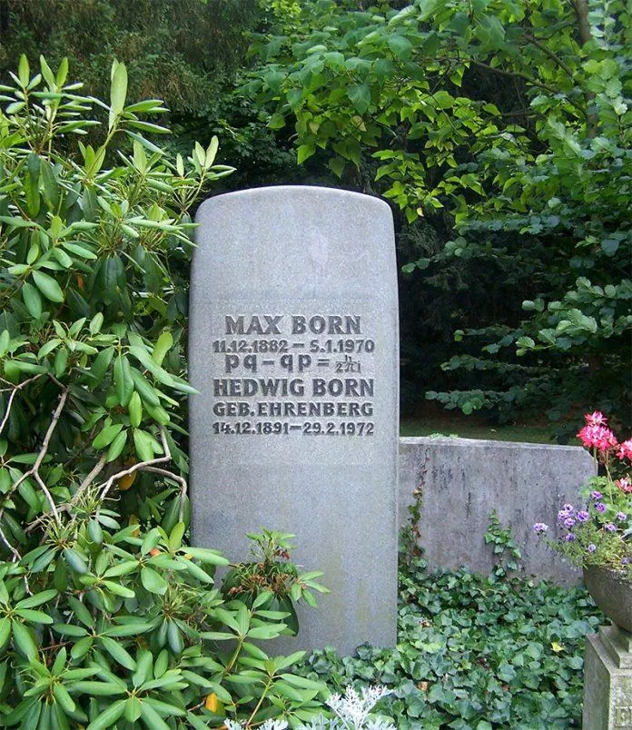 Mộ của Max Born tại Stadtfriedhof Göttingen, Đức. (Ảnh: Internet)