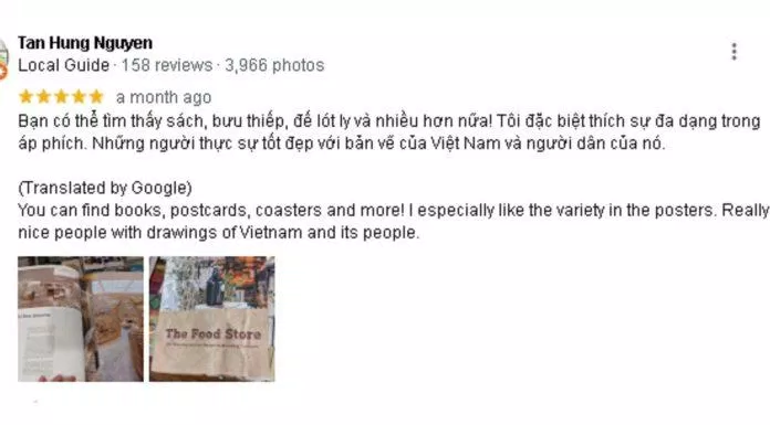 Đánh giá của khách hàng về Nhà sách Artbook. (Nguồn: BlogAnChoi)