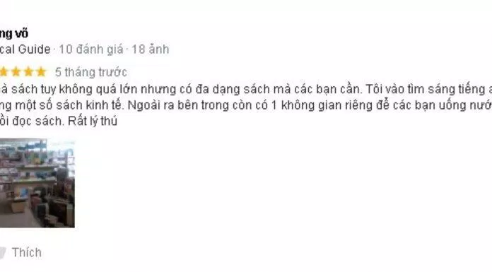 Đánh giá của khách hàng về Nhà sách Phương Nam. (Nguồn: BlogAnChoi)