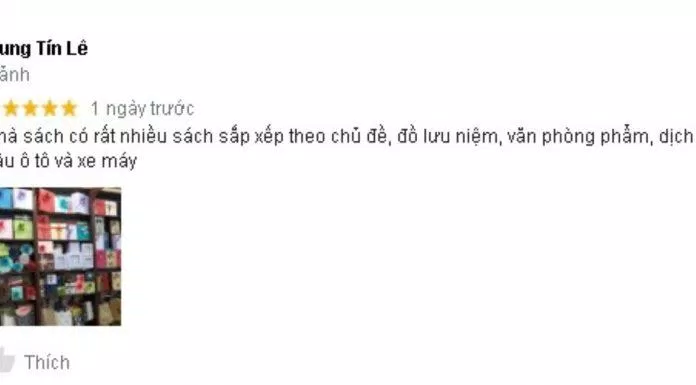 Đánh giá của khách hàng về Nhà sách Fahasha Tân Định. (Nguồn: BlogAnChoi)