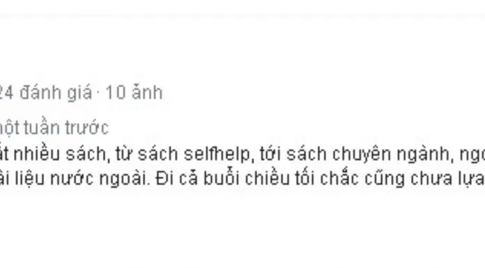 Đánh giá của khách hàng về Nhà sách Fahasha Tân Định. (Nguồn: BlogAnChoi)