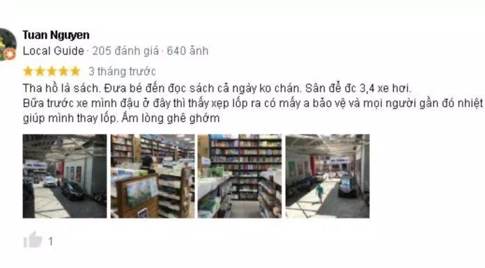 Đánh giá của khách hàng về Nhà sách Fahasha Tân Định. (Nguồn: BlogAnChoi)