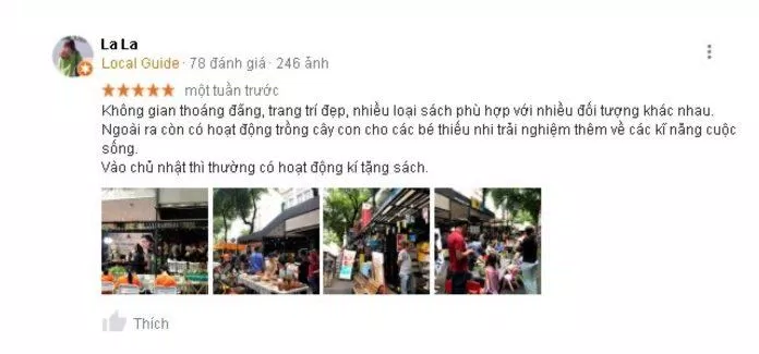 Đánh giá của khách hàng về đường sách Nguyễn Văn Bình. (Nguồn: TinhVe)