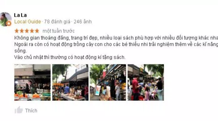 Đánh giá của khách hàng về đường sách Nguyễn Văn Bình. (Nguồn: BlogAnChoi)