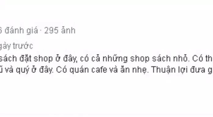 Đánh giá của khách hàng về đường sách Nguyễn Văn Bình. (Nguồn: BlogAnChoi)
