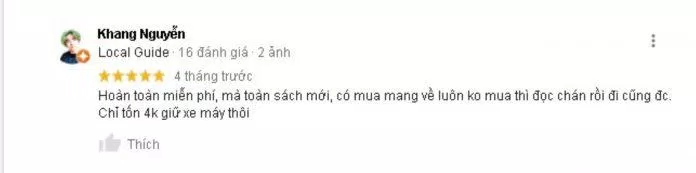 Đánh giá của khách hàng về trung tâm sách Kim Đồng. (Nguồn: TinhVe)
