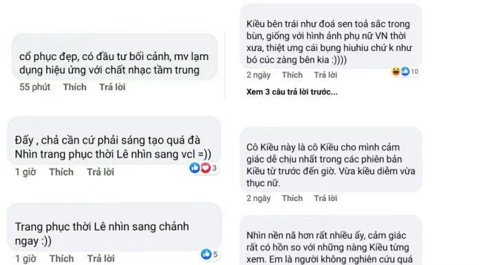 Lời khen của cư dân mạng cho tạo hình nhân vật (Ảnh: Internet).