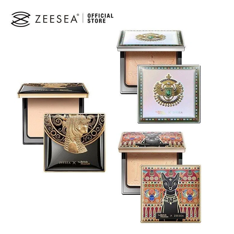 Review phấn phủ ZEESEA x The British Museum: Kiềm dầu tốt, thiết kế đẹp mê ly Boron Nitride Bột Talc cao lanh che phủ lỗ chân lông che phủ tốt kẽm stearat kiềm dầu vùng chữ T nội địa trung Nylon 12 phấn phủ phần phủ giá rẻ phấn phủ kiềm dầu phấn phủ nội địa trung phấn phủ tốt phấn phủ zeesea review mỹ phẩm thương hiệu Zeesea