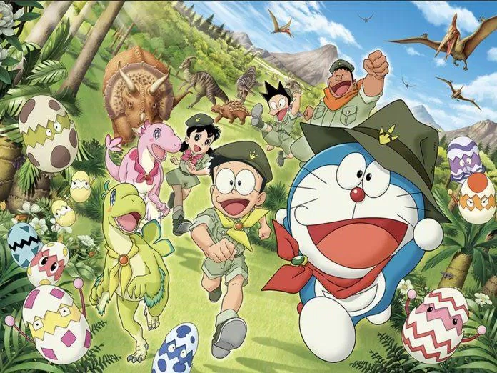 Nhóm Nobita và Doreamon sẽ về thời tiền sử (Nguồn: Internet)