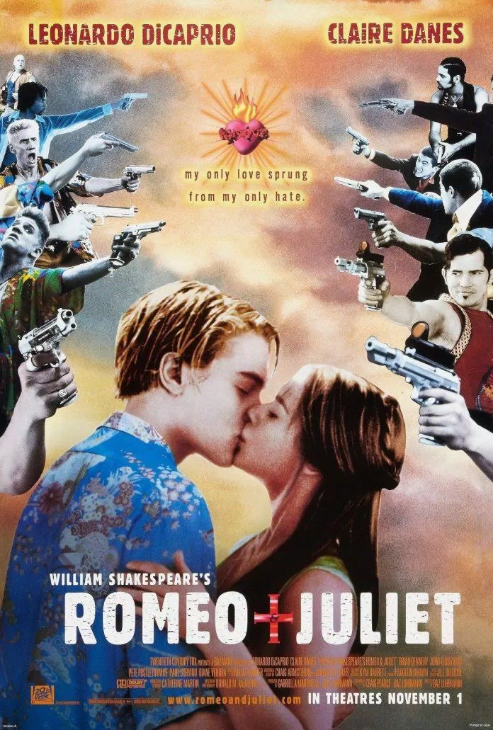 Poster phim "Romeo + Juliet" năm 1996 (Ảnh: Internet)
