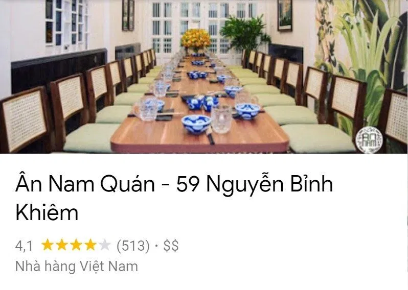 Đánh giá của khách hàng trên Google Maps. (Ảnh: BlogAnChoi)