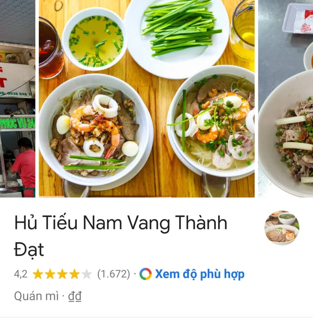 Đánh giá của khách hàng trên Google Maps (nguồn: BlogAnChoi)