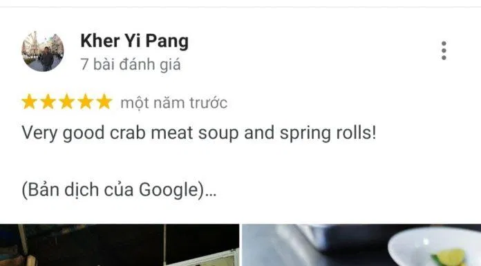 Đánh giá của khách hàng trên Google Maps (nguồn: BlogAnChoi)