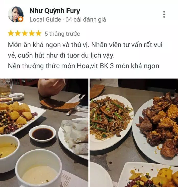 Đánh giá của khách hàng trên Google Maps (nguồn: TinhVe)