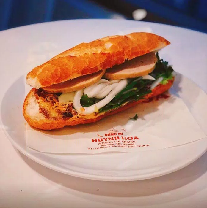 Bánh mì Huỳnh Hoa - bánh mì nổi tiếng bậc nhất Sài Thành (nguồn: Internet)