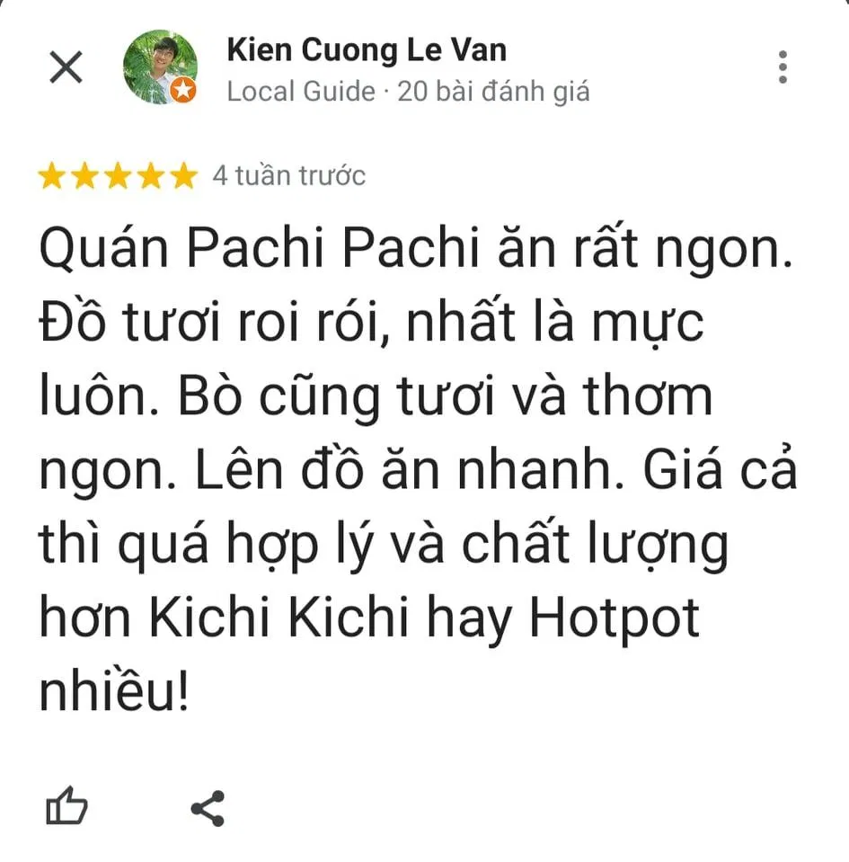 Đánh giá của khách hàng trên Google Maps (nguồn: BlogAnChoi)