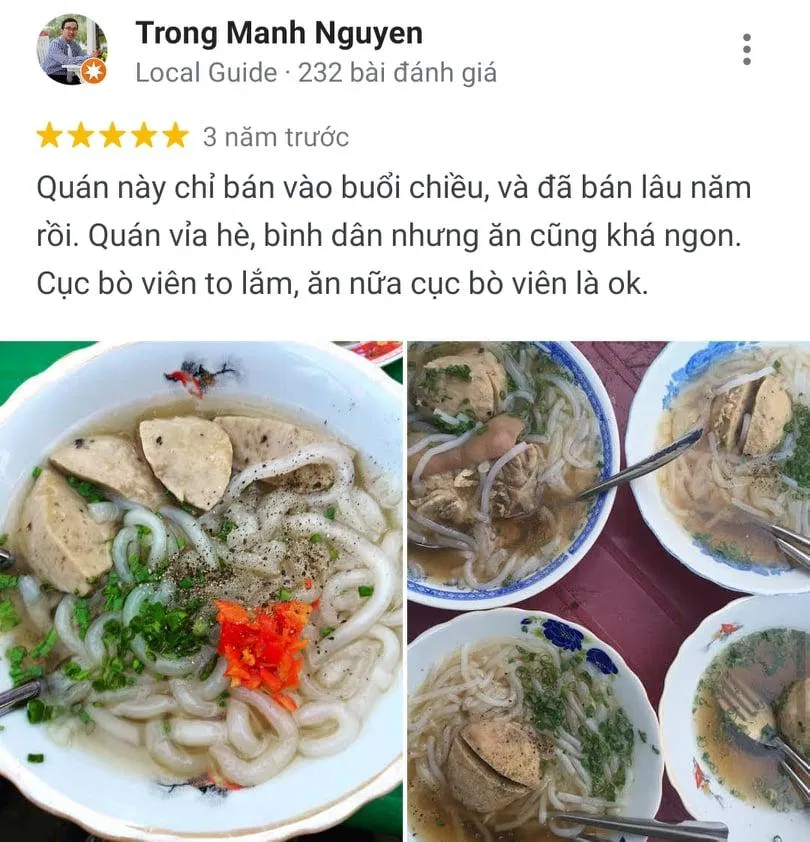 Đánh giá của khách hàng trên Google Maps (nguồn: BlogAnChoi)