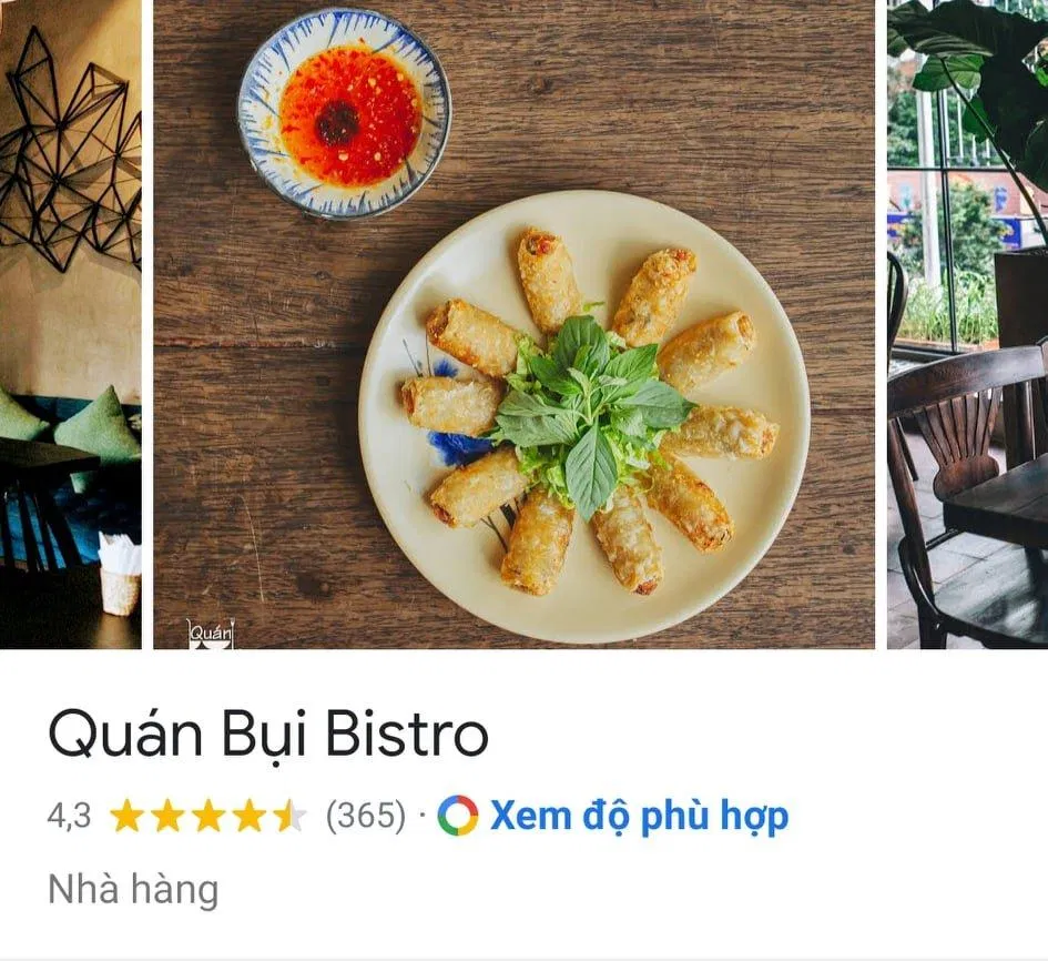 Đánh giá của khách hàng trên Google Maps (nguồn: BlogAnChoi)