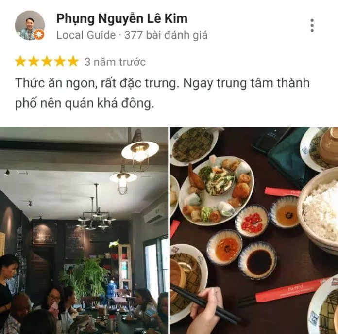 Đánh giá của khách hàng trên Google Maps (nguồn: TinhVe)
